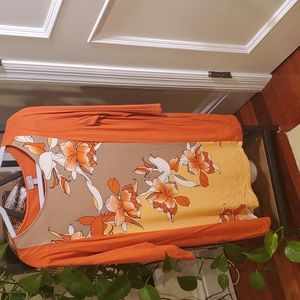 JJill long sleeve flower top